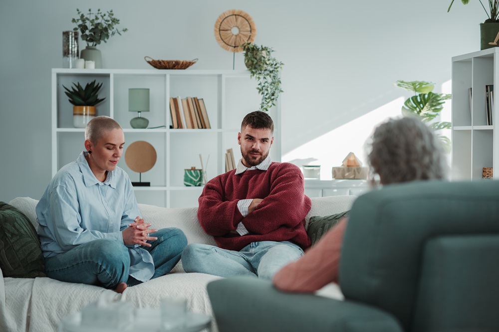 Jong koppel in therapie 